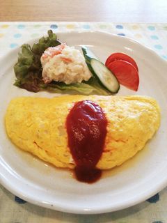 ☆鶏肉と玉ねぎのシンプルオムレツ☆-レシピのメイン写真