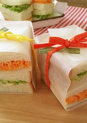 キャベツだけ人参だけサンドイッチ-レシピのメイン写真