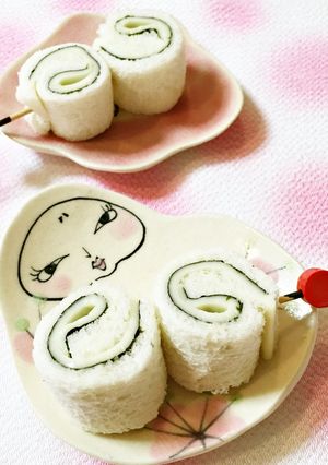 ✿海苔チーズ「の」くるくるサンド団子-レシピのメイン写真