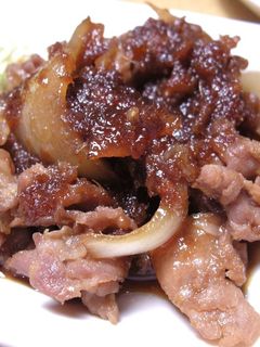 豚コマとすき焼きのタレで簡単しょうが焼き-レシピのメイン写真