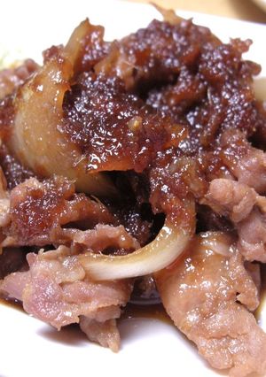 豚コマとすき焼きのタレで簡単しょうが焼き-レシピのメイン写真