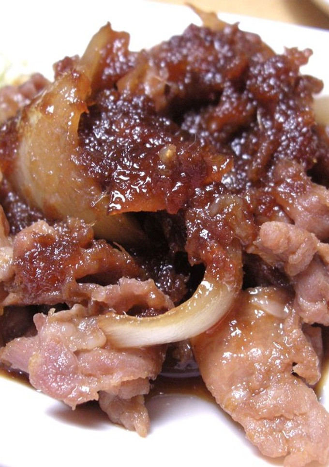豚コマとすき焼きのタレで簡単しょうが焼き-レシピのメイン写真