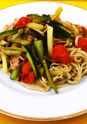 野菜たっぷりソイパスタ-レシピのメイン写真