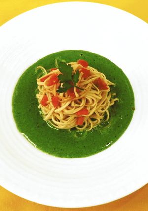 ほうれん草クリームのソイパスタ-レシピのメイン写真