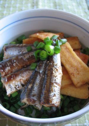 柚子胡椒ぴりっ♫オイルサーディン丼-レシピのメイン写真