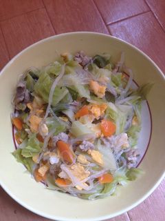 野菜たっぷり春雨炒め-レシピのメイン写真
