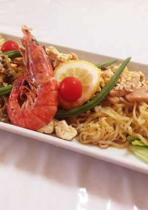 ゴーヤチャンプルーのせ☆冷やし中華ランチ-レシピのメイン写真