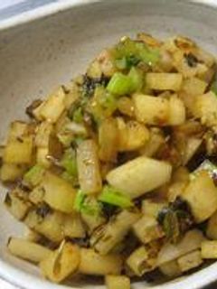 エコ料理☆大根の皮と辛子高菜炒め-レシピのメイン写真