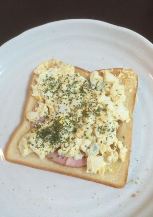 簡単で適当なハムタマゴトースト-レシピのメイン写真
