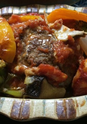初夏の煮込みハンバーグ-レシピのメイン写真