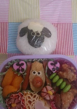 簡単♪ひつじのショーン☆キャラ弁-レシピのメイン写真