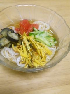 柚子こしょう香る♡素麺-レシピのメイン写真