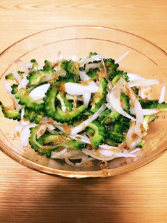 ゴーヤのさっぱりエゴマポン酢-レシピのメイン写真