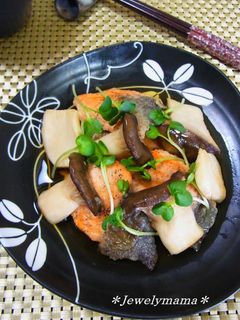 柚子胡椒香る*鮭とエリンギの焼きびたし*-レシピのメイン写真