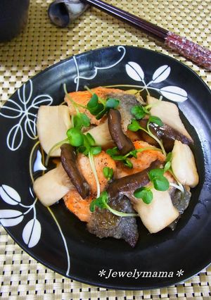 柚子胡椒香る*鮭とエリンギの焼きびたし*-レシピのメイン写真