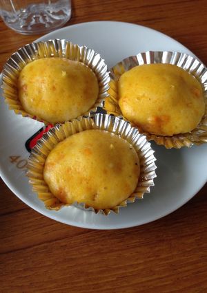離乳食☆HMでカボチャ蒸しパン-レシピのメイン写真