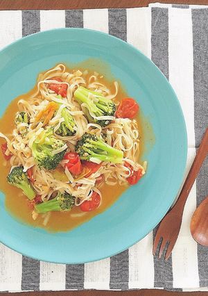 糖質制限ミニトマトとアンチョビのパスタ風-レシピのメイン写真