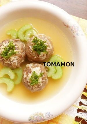 ビストロ風コンソメスーププチハンバーグ-レシピのメイン写真