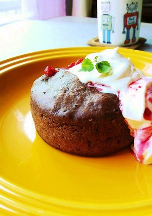 ハード系ほろ苦☆ココアホットケーキ！-レシピのメイン写真