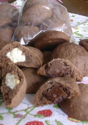 チョコ&クリームチーズinクッキー-レシピのメイン写真