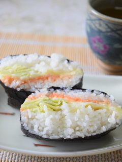 おにぎらず塾:明太子おにぎらず-レシピのメイン写真