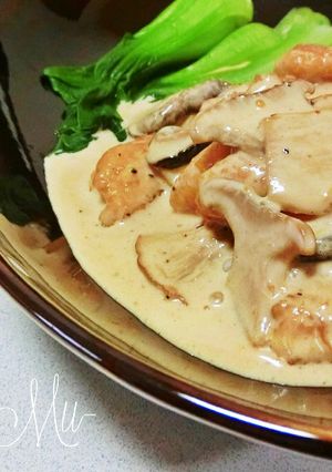 ささみ と きのこの コク クリーム炒め-レシピのメイン写真