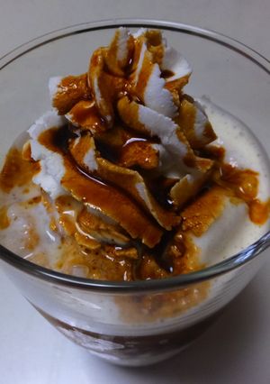 黒蜜ほうじ茶クリームフラペチーノ-レシピのメイン写真