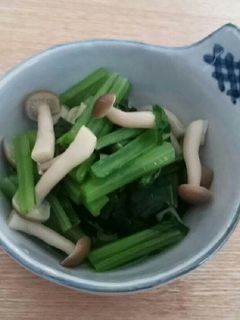中華風小松菜としめじの煮浸し-レシピのメイン写真