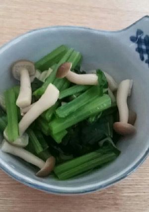 中華風小松菜としめじの煮浸し-レシピのメイン写真