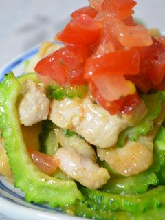 *絶品☆鶏肉とゴーヤのにんにく炒め*-レシピのメイン写真
