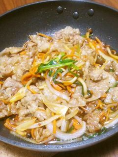 甘辛*豚バラ野菜炒め-レシピのメイン写真