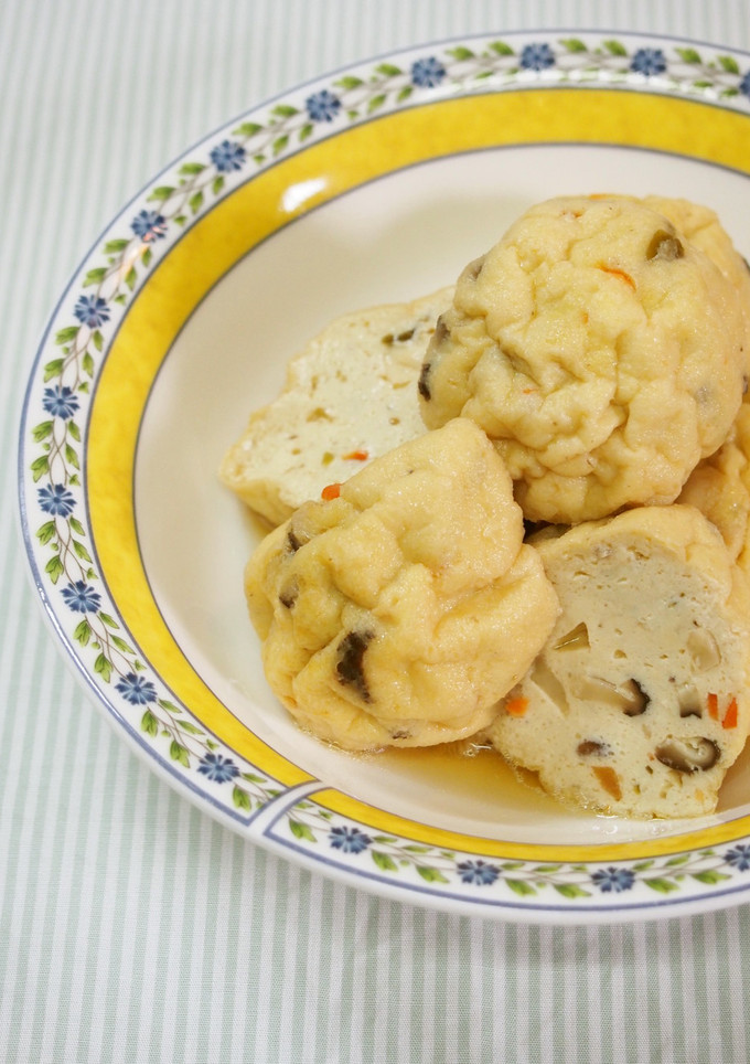 めんつゆで　ひろうす（がんも）　の煮物-レシピのメイン写真