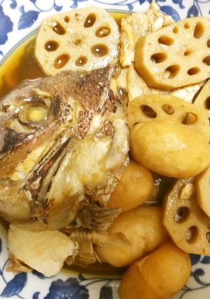 相性抜群！鯛のあられんこん煮-レシピのメイン写真