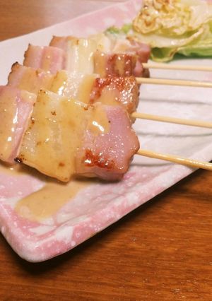 ★わさびマヨのベーコン串&焼きキャベツ★-レシピのメイン写真