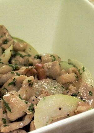 鶏肉のさっぱり梅肉炒め-レシピのメイン写真