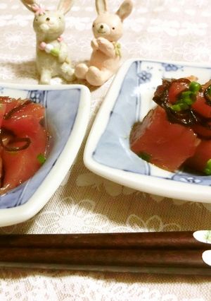 ☆まぐろの塩昆布づけ☆-レシピのメイン写真