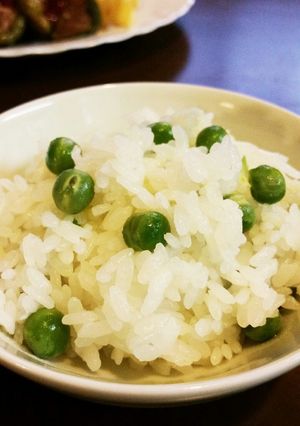 京都先斗町のママ直伝　緑あざやか豆ごはん-レシピのメイン写真