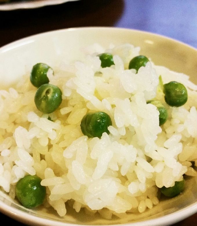 京都先斗町のママ直伝 緑あざやか豆ごはん by ちこちん 【クックパッド