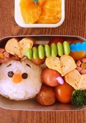 ツムツム＊オラフ弁当-レシピのメイン写真