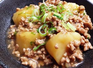 じゃがいもと豚ひき肉のそぼろあんかけ煮-レシピのメイン写真