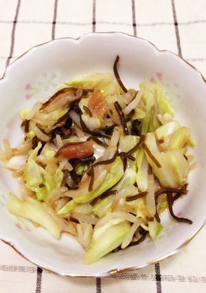 さっぱり☆キャベツ&もやしの梅こんぶあえ-レシピのメイン写真