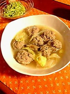 簡単肉団子で作る春雨スープ-レシピのメイン写真