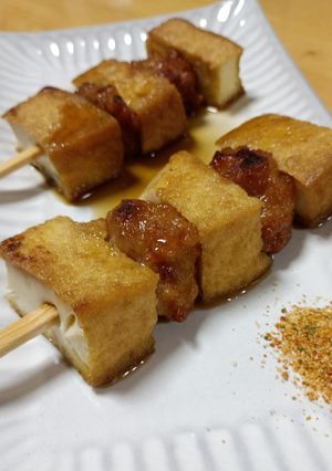 お家de居酒屋☆唐揚げと絹揚げの照り焼き-レシピのメイン写真