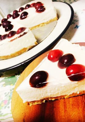 ヨーグルトで作るレアチーズケーキ-レシピのメイン写真