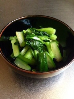 小松菜とキュウリの炒め物-レシピのメイン写真