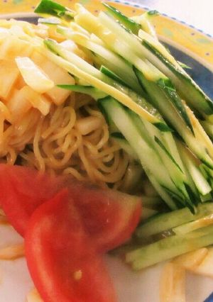 さらし玉葱イッパイの胡麻ダレ冷やし中華-レシピのメイン写真