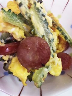 ゴーヤとたまごのマヨ炒め-レシピのメイン写真