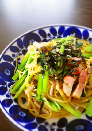 生姜香る小松菜とベーコンの和風パスタ☆-レシピのメイン写真