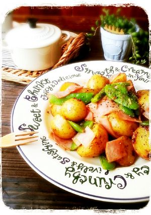 ダシダdeじゃが芋とスナップえんどう炒め-レシピのメイン写真