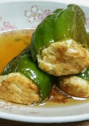和風あんかけであっさり☆ピーマンの詰め物-レシピのメイン写真